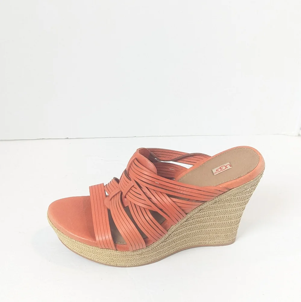 UGG Orange leather Melinda Wedges - Picture 7 of 16